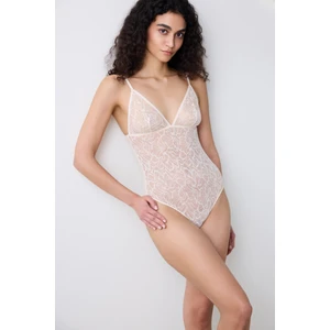 Triangle Krem  Bodysuit