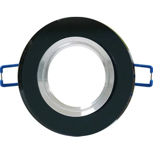 HL-5940 Valencia Sıva Altı Yuvarlak Dekoratif Cam Spot Kasası Siyah Ayna