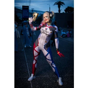 Yetişkin Harley Quinn Tulum Kostümü