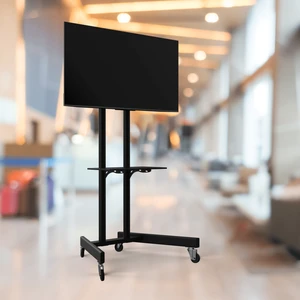 TV/Fuar Standı Bilgisayar Askı Aparatlı Metal Tv Sehpası Ünitesi (40-42-44-46-50-55-60-65 Inç)