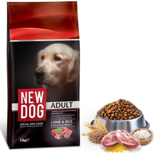 New Dog Kuzu Etli & Pirinçli Yetişkin Köpek Maması 15 kg