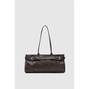 Shule Bags Enyola Acı Kahve Vintage Baget Çanta