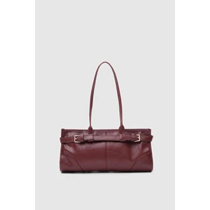 Shule Bags Enyola Bordo Vintage Baget Çanta