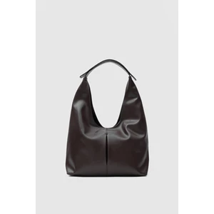 Shule Bags Zaura Acı Kahve Salaş Omuz Çantası