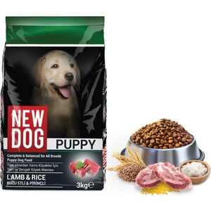 New Dog Kuzu Etli&Pirinçli Yavru Köpek Maması 3 kg