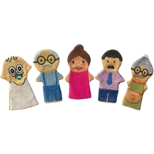 Anki Toys Sevimli Aile Parmak Kukla Seti 5li