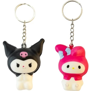 Kuromi My Melody Squishy Anahtarlık 2'li Set