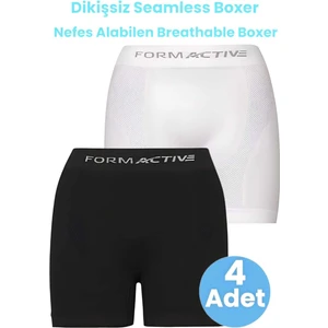 Erkek Dikişsiz/seamless Nefes Alabilen Boxer 4 Adet