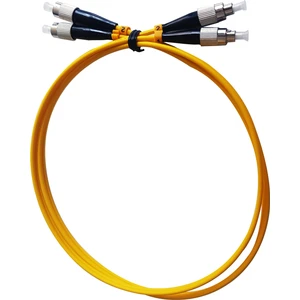 FC-FC Fiber Optik Patch Kablo, OS 2 9/125 Singlemode, 3.0mm, LSZH, 1 metre