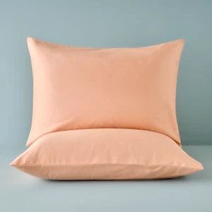 Bella Maison %100 Pamuk Saten 2'li Yastık Kılıfı Somon (50X70 Cm)