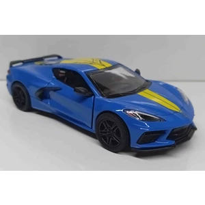 1:36 Ölçek 2021 Corvette Livery Edition//çek-Bırak 12 cm Metal Araba