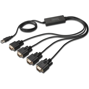 USB 2.0 &lt;-&gt; 4 x RS232 (Seri) Çevirici Kablosu, 1.5 metre