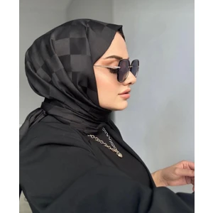 Afra Scarf Lüx Jakar Şal Dama Desen