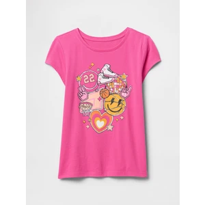 Kız Çocuk Pembe Grafik T-Shirt