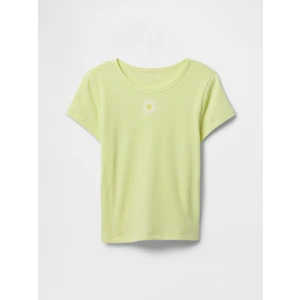 Kız Çocuk Sarı Desenli T-Shirt