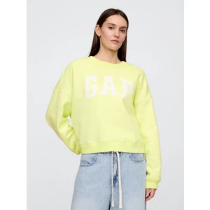Kadın Sarı Gap Logo Fleece Sweatshirt