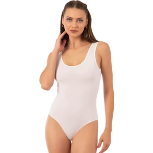 Özkan Underwear 0602 Kadın Pamuklu Kalın Askılı Kancalı Çıtçıtlı Örme Body
