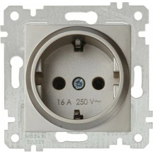 Topraklı Priz Rita Metalik Titanyum 2200 600 0283 Çerçeve Hariç