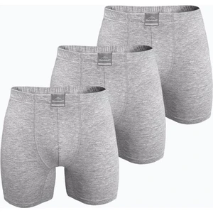 Erkek 3 Lü Gri Premium Collection Modal Uzun Boxer 3M250