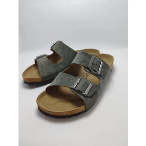 Mantar Taban Bir Arızona Leolı Nl Modeli Çift Tokalı Ortopedik Terlik