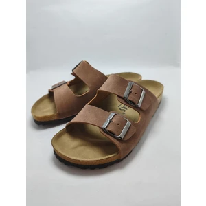 Mantar Taban Bir Arızona Leolı Nl Modeli Çift Tokalı Ortopedik Terlik