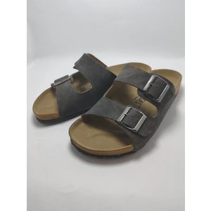 Mantar Taban Bir Arızona Leolı Nl Modeli Çift Tokalı Ortopedik Terlik