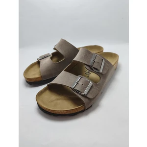 Mantar Taban Bir Arızona Leolı Nl Modeli Çift Tokalı Ortopedik Terlik