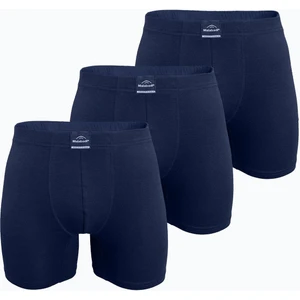 Erkek 3 Lü Lacivert Premium Collection Modal Uzun Boxer 3M250