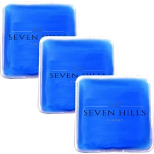 Seven Hills Turkey 3 Adet Soğutucu Jel Isıtıcı Jel (Kılıf Hediyeli) ,termojel Sıcak Soğuk Kompres Jel Buz PAKETI13X13CM