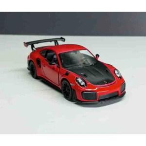 1:36 Ölçek Porsche 911 Gt2 Rs// Çek-Bırak 12 cm Metal Araba Kırmızı