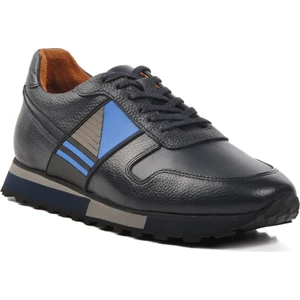 Lacivert Floter  Deri Erkek Bot