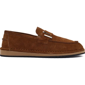 Erkek Taba Süet Deri Casual Loafer 25SFD654610