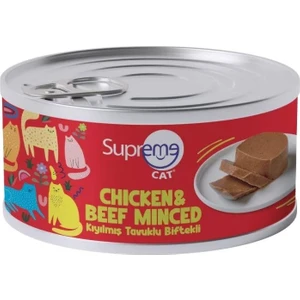 Kıyılmış Tavuklu Biftekli Konserve Mama 85 gr.