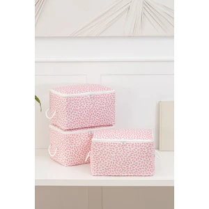 Rek Home 3'lü Yaprak Desenli Küçük Boy Baza Altı, Valiz Düzenleyici Hurç / 30X22X18