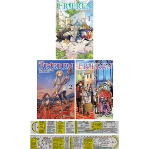 Manga Seti  / Frieren 1. 2. 3. Ciltler  (Matematik Öğreten Cetvel) - Kanchito Yamada