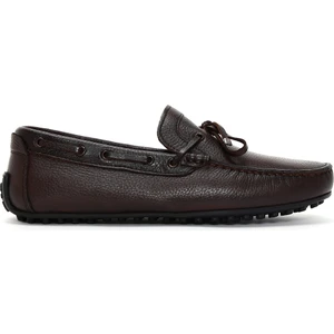 Erkek Kahverengi Deri Casual Loafer 25SFD7548FT