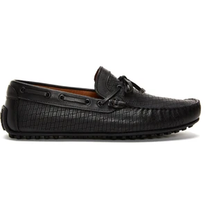 Erkek Siyah Deri Casual Loafer 25SFD754726