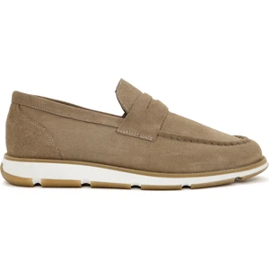 Erkek Vizon Süet Deri Casual Loafer 25SFD680610
