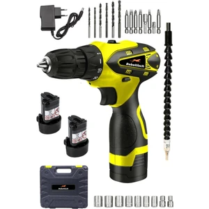 Germany 398 V 40 Ah High Eco Series Darbeli Metal Şanzıman Çift Akülü Vidalama Matkap + 27 Parça Setli