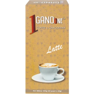 1 Kutu Ganoone Latte, Ganoderma Reishi Mantarı Özütlü Kahve Karışımı - (20 Poşet x 20g)