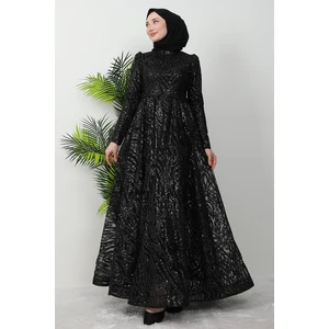 Fidan Tesettür Abiye Siyah