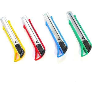 Metal Yuvalı Maket Bıçağı, 18MM Bıçak Genişliği Türk Malı