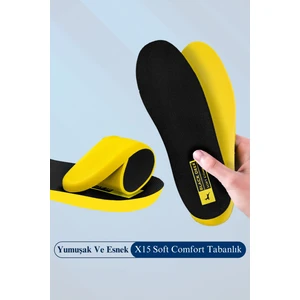 Black Deer  X15 Yumuşak Ortopedik Tabanlık,Rahat Tabanlık,Konfor Tabanı,Spor Tabanlığı,Erkek,Kadın, Siyah
