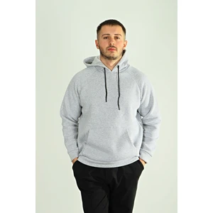 Tmb 3 Ip Şardonlu Kapşonlu Sweat 24 Açık Gri