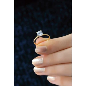 Aytek Gold Tektaş Yüzük 8 Ayar