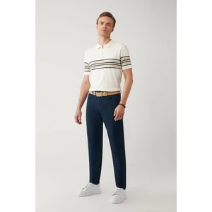 Erkek Lacivert Slim Fit Klasik Bel 5 Cep Pantolon A41y3071