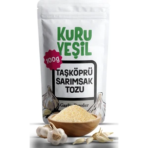 Kuru Yeşil - Sarımsak Tozu – %100 Doğal ve Katkısız Baharat - Taş Köprü - 100 gr
