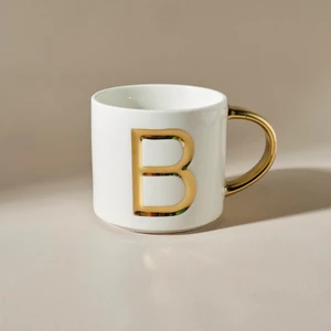 B Harfli Kupa 400 ml Beyaz