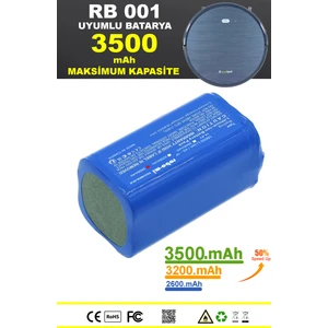 Soultech RB001 Robot Vacuum 3500.MAH Batarya