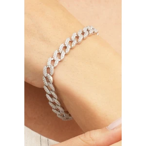 Sümer Telkari Taşlı Gurmet Gümüş Zincir Bileklik 3476